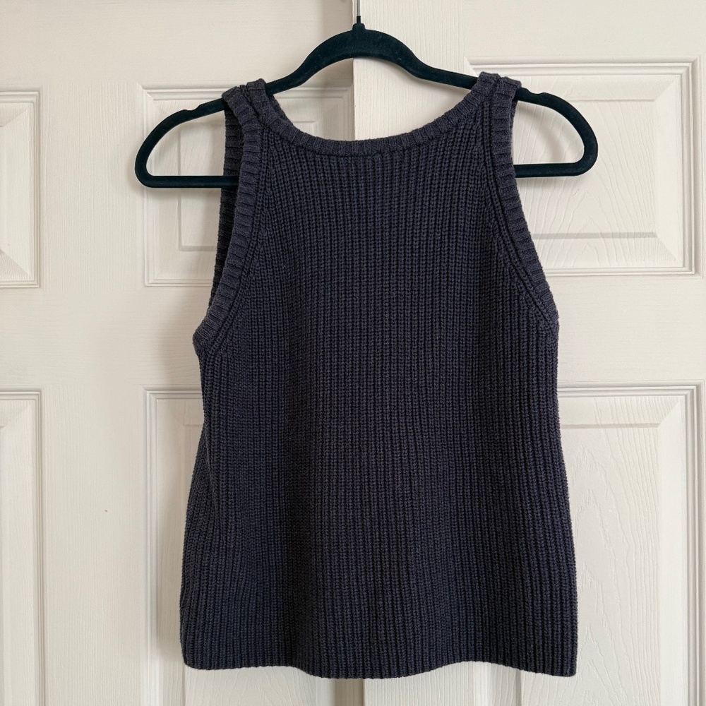 525 America Navy Sweater Vest 100% Cotton